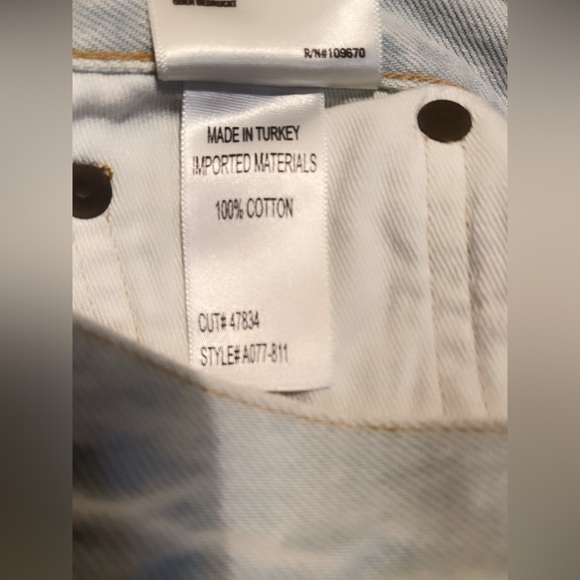 NWT AGOLDE Jamie High Rise Classic “meadow” 5 pocket denim jean 26 - Picture 5 of 5